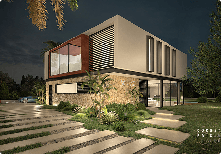 Modern architecture exterior